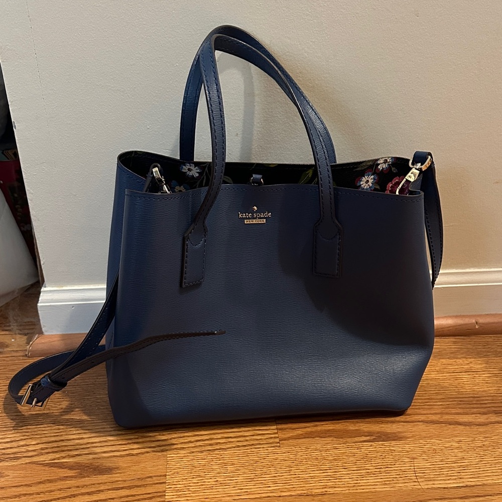 Kate Spade Navy Blue Tote Bag
